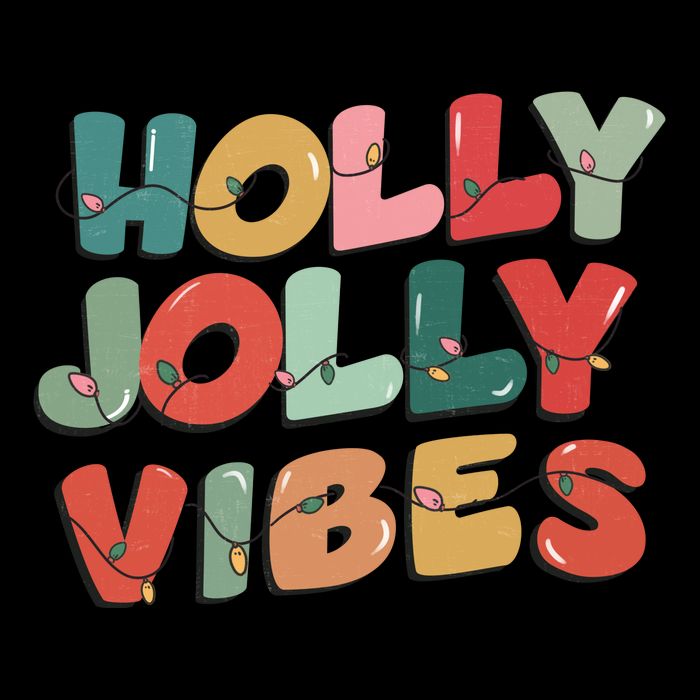 Holly Jolly Vibes Christmas Lights Sustainable Bucket Hat
