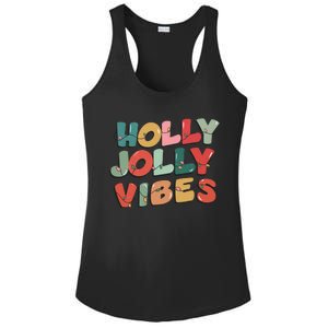 Holly Jolly Vibes Christmas Lights Ladies PosiCharge Competitor Racerback Tank