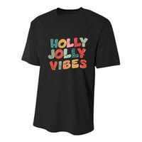 Holly Jolly Vibes Christmas Lights Youth Performance Sprint T-Shirt