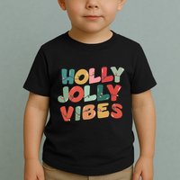 Holly Jolly Vibes Christmas Lights Toddler T-Shirt