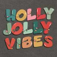Holly Jolly Vibes Christmas Lights Cotton Canvas Backpack