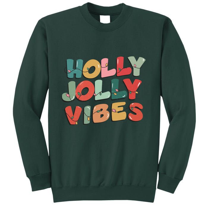 Holly Jolly Vibes Christmas Lights Sweatshirt