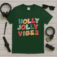 Holly Jolly Vibes Christmas Lights T-Shirt