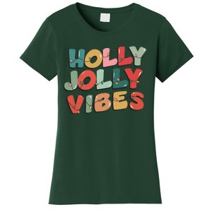 Holly Jolly Vibes Christmas Lights Women's T-Shirt