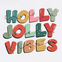 Holly Jolly Vibes Christmas Lights Garment-Dyed Sweatshirt