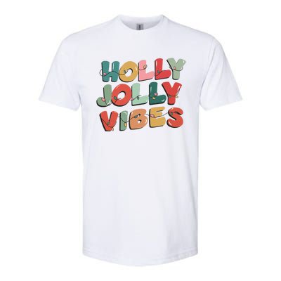 Holly Jolly Vibes Christmas Lights Softstyle® CVC T-Shirt