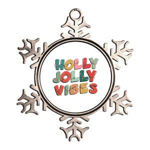 Holly Jolly Vibes Christmas Lights Metallic Star Ornament