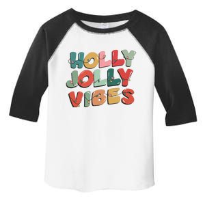 Holly Jolly Vibes Christmas Lights Toddler Fine Jersey T-Shirt