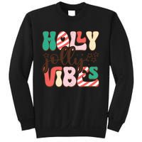 Holly Jolly Vibes Festive Artwork Sweatshirt