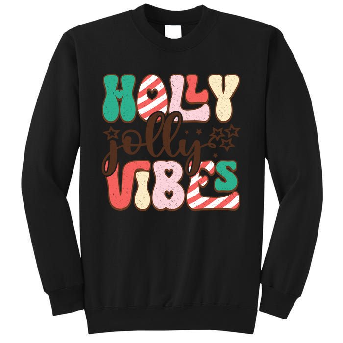 Holly Jolly Vibes Festive Artwork Sweatshirt