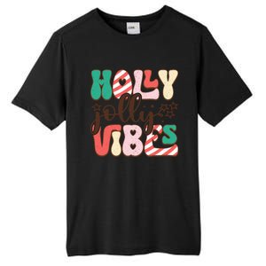 Holly Jolly Vibes Festive Artwork Tall Fusion ChromaSoft Performance T-Shirt