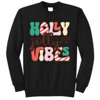 Holly Jolly Vibes Festive Artwork Tall Sweatshirt