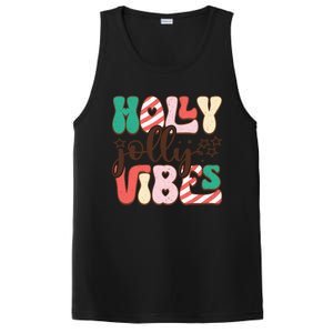 Holly Jolly Vibes Festive Artwork PosiCharge Competitor Tank