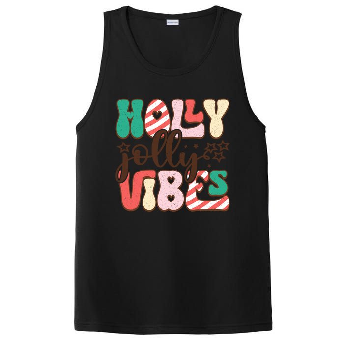 Holly Jolly Vibes Festive Artwork PosiCharge Competitor Tank