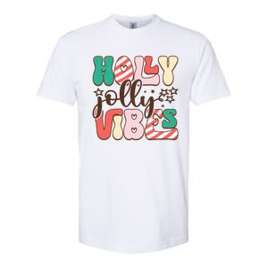 Holly Jolly Vibes Festive Artwork Softstyle CVC T-Shirt