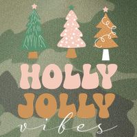 Holly Jolly Vibes Retro Groovy Legacy Tie Dye Trucker Hat