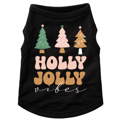 Holly Jolly Vibes Retro Groovy Doggie Tank