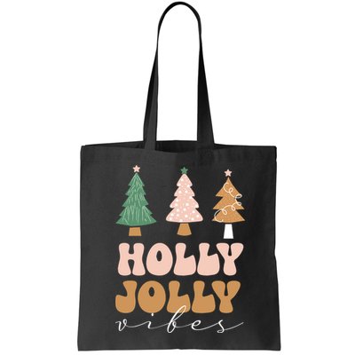 Holly Jolly Vibes Retro Groovy Bag