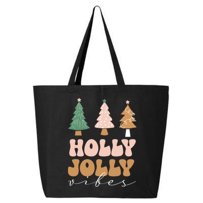 Holly Jolly Vibes Retro Groovy 25L Jumbo Tote