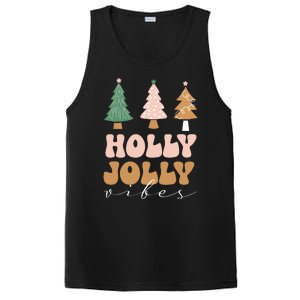 Holly Jolly Vibes Retro Groovy PosiCharge Competitor Tank