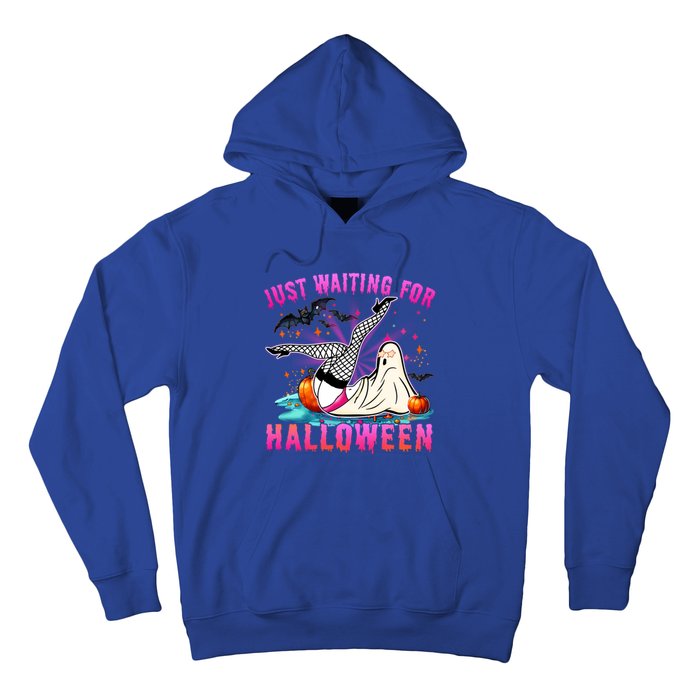 Halloween Just Waiting For Halloween Funny Dancing Ghost Gift Hoodie