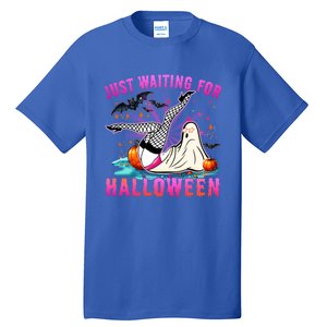 Halloween Just Waiting For Halloween Funny Dancing Ghost Gift Tall T-Shirt