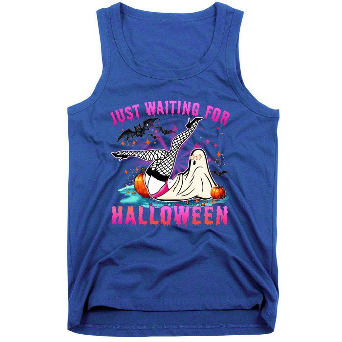 Halloween Just Waiting For Halloween Funny Dancing Ghost Gift Tank Top