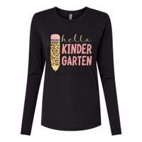 Hello Kindergarten 1st Day Of Kindergarten Pencil Womens Cotton Relaxed Long Sleeve T-Shirt