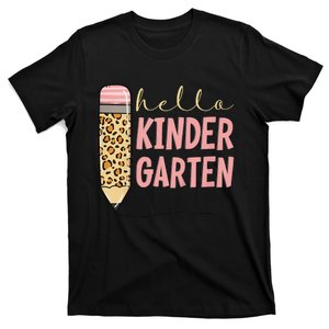 Hello Kindergarten 1st Day Of Kindergarten Pencil T-Shirt