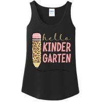 Hello Kindergarten 1st Day Of Kindergarten Pencil Ladies Essential Tank