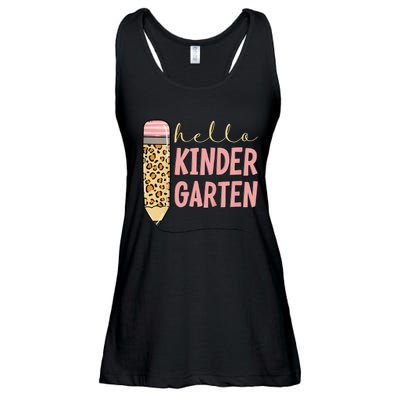 Hello Kindergarten 1st Day Of Kindergarten Pencil Ladies Essential Flowy Tank