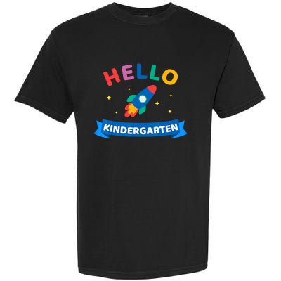 Hello Kindergarten 1st Day Back To School For Teacher Kids Garment-Dyed Heavyweight T-Shirt