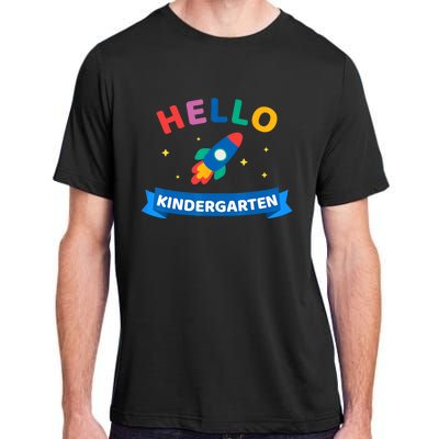 Hello Kindergarten 1st Day Back To School For Teacher Kids Adult ChromaSoft Performance T-Shirt