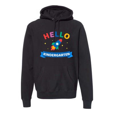 Hello Kindergarten 1st Day Back To School For Teacher Kids Premium Hoodie