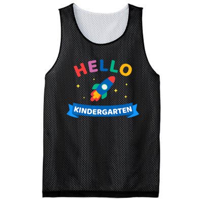 Hello Kindergarten 1st Day Back To School For Teacher Kids Mesh Reversible Basketball Jersey Tank