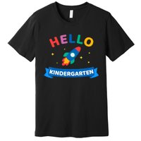 Hello Kindergarten 1st Day Back To School For Teacher Kids Premium T-Shirt