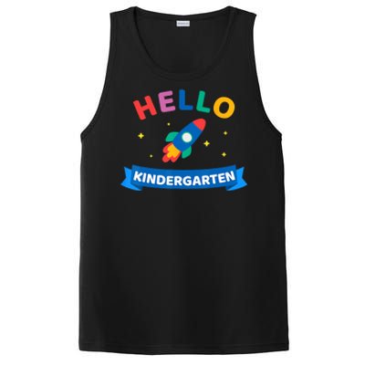 Hello Kindergarten 1st Day Back To School For Teacher Kids PosiCharge Competitor Tank