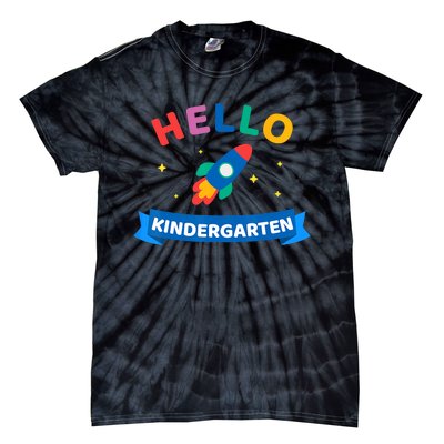 Hello Kindergarten 1st Day Back To School For Teacher Kids Tie-Dye T-Shirt