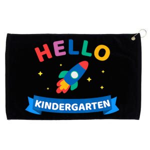 Hello Kindergarten 1st Day Back To School For Teacher Kids Grommeted Golf Towel