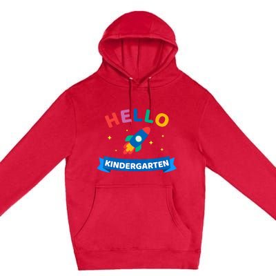 Hello Kindergarten 1st Day Back To School For Teacher Kids Premium Pullover Hoodie