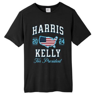 Harris Kelly 2024 Usa Flag Presidential Election Tall Fusion ChromaSoft Performance T-Shirt