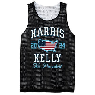 Harris Kelly 2024 Usa Flag Presidential Election Mesh Reversible Basketball Jersey Tank