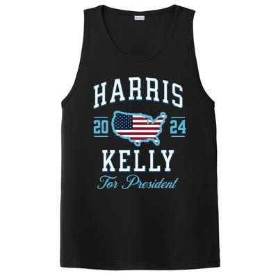 Harris Kelly 2024 Usa Flag Presidential Election PosiCharge Competitor Tank