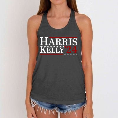 Harris Kelly 2024 For President Kamala Harris Mark Kelly Women's Knotted Racerback Tank