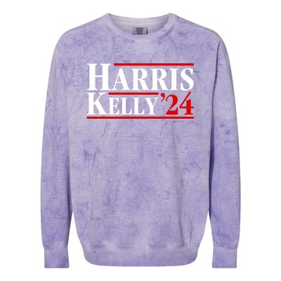 Harris Kelly 2024 For President Kamala Harris Mark Kelly Colorblast Crewneck Sweatshirt