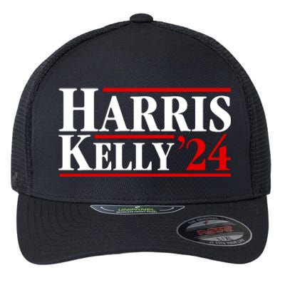 Harris Kelly 2024 For President Kamala Harris Mark Kelly Flexfit Unipanel Trucker Cap