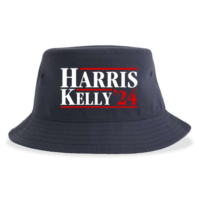 Harris Kelly 2024 For President Kamala Harris Mark Kelly Sustainable Bucket Hat