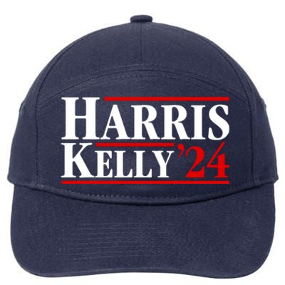 Harris Kelly 2024 For President Kamala Harris Mark Kelly 7-Panel Snapback Hat