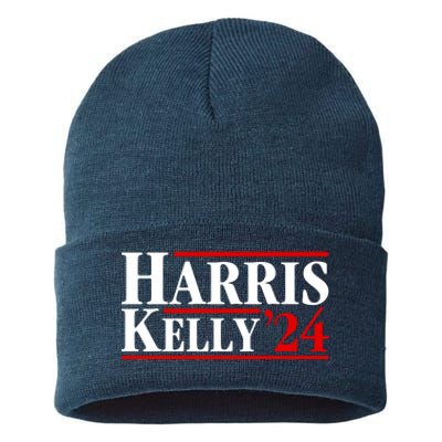 Harris Kelly 2024 For President Kamala Harris Mark Kelly Sustainable Knit Beanie