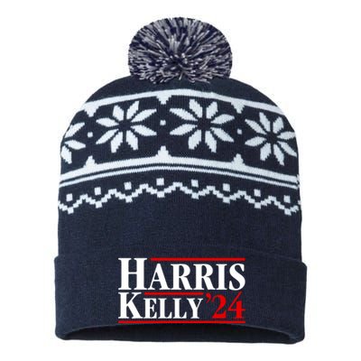 Harris Kelly 2024 For President Kamala Harris Mark Kelly USA-Made Snowflake Beanie